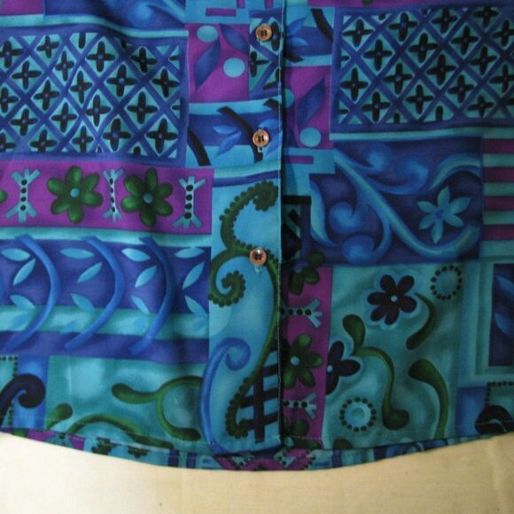 Vintage Truffles Abstract Geometric Hawaiian Shirt - Picture 3 of 6